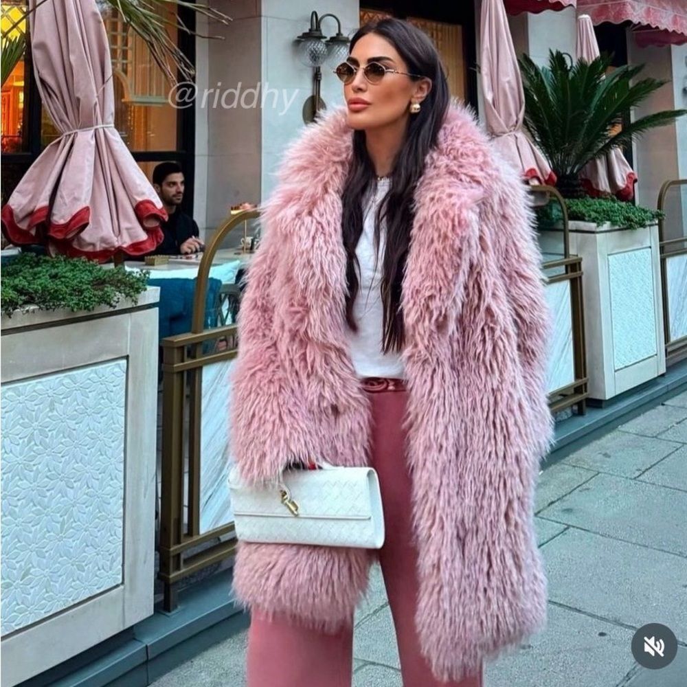 Zara faux fur coat ZW collection